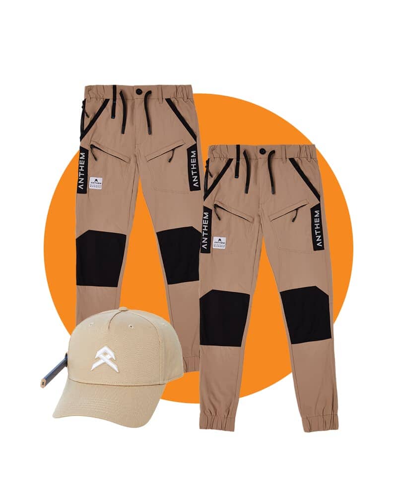 Tradies Triumph Pant Twin Value Pack - Khaki