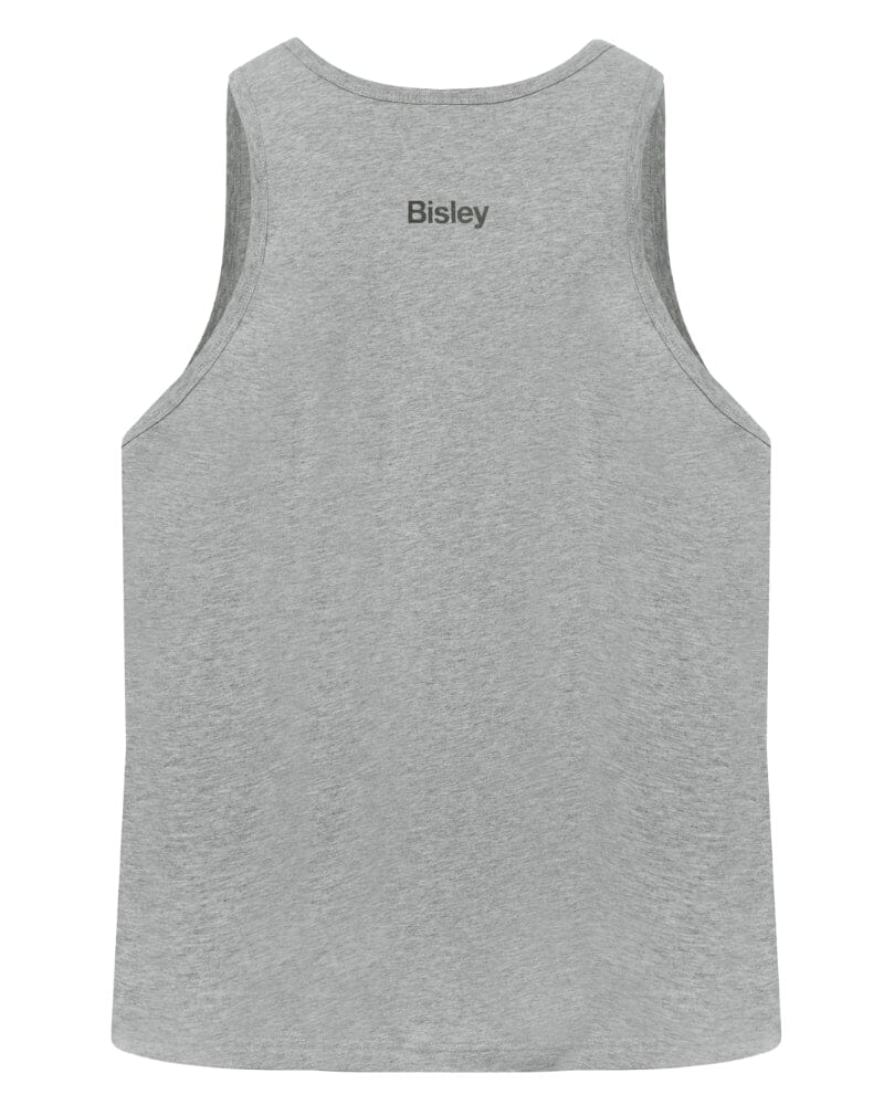 Cotton Bisley Logo Singlet - Grey Marle
