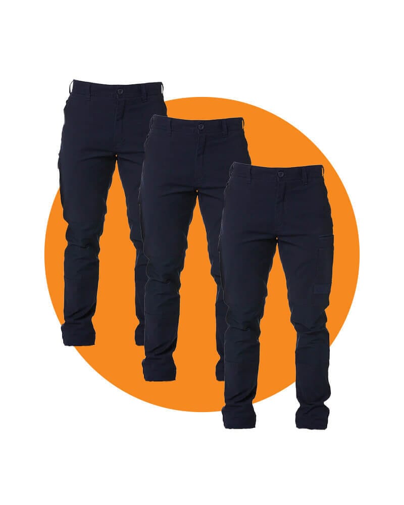 FXD Tradies WP-3 Stretch Work Pants Value Pack - Navy