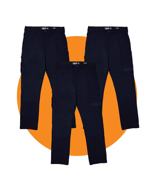 Tradies WP-3 Stretch Work Pants Value Pack - Navy