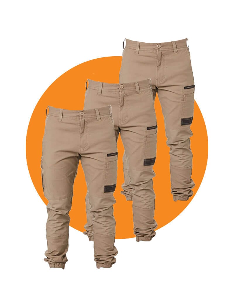 Form Work Wear Cuffed Work Pants Size 36 Colour Khaki  toolscom