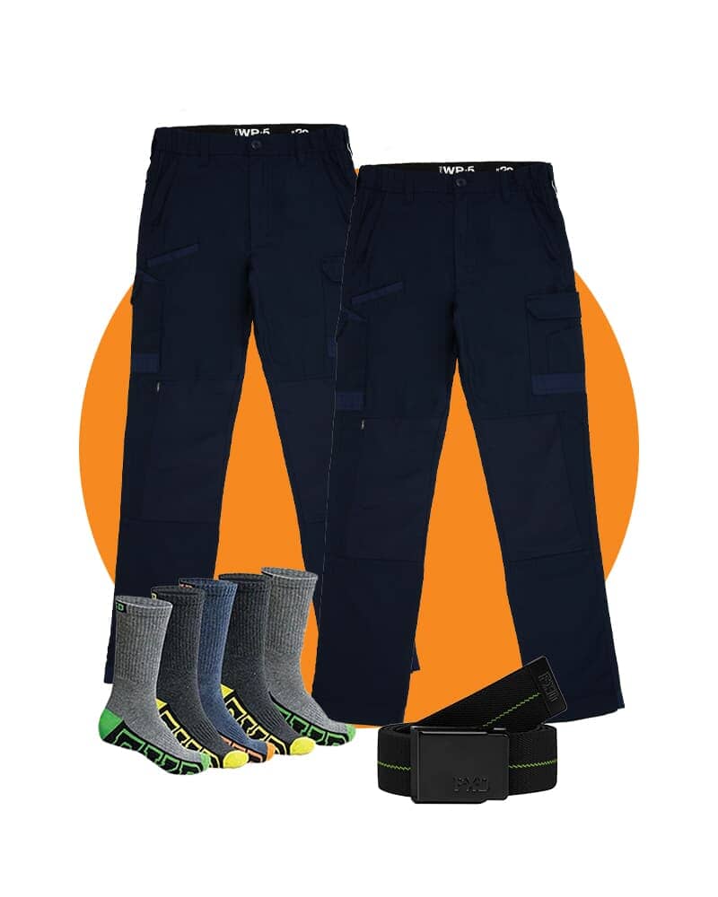 Tradies WP-5 Twin Value Pack - Navy