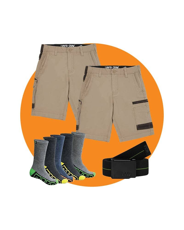 Tradies WS-3W Twin Value Pack - Khaki