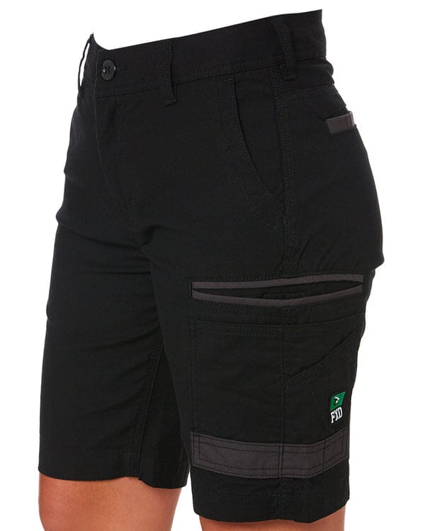 Tradies WS-3W Womens Stretch Work Shorts Value Pack - Black