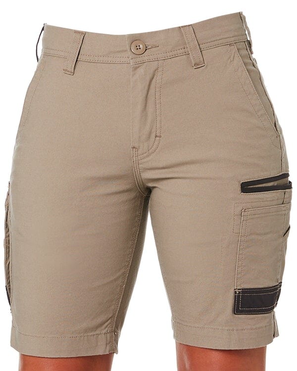 Tradies WS-3W Womens Stretch Work Shorts Value Pack - Khaki