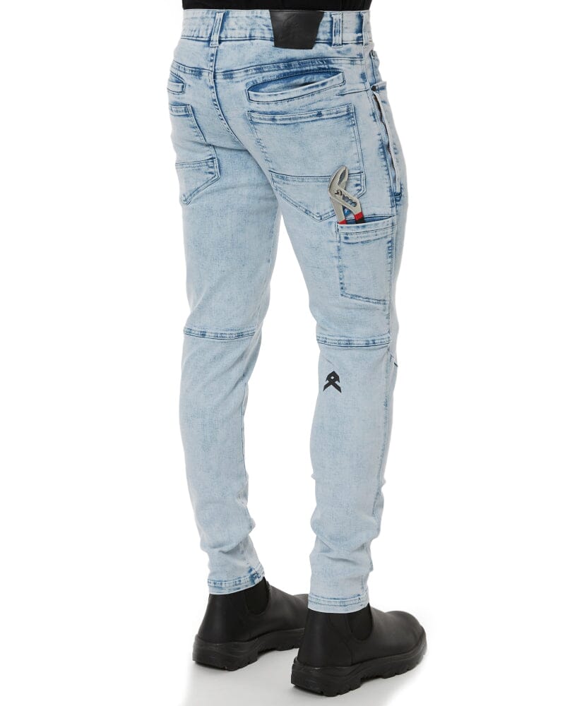 Tech Stretch Denim - Light Blue Wash