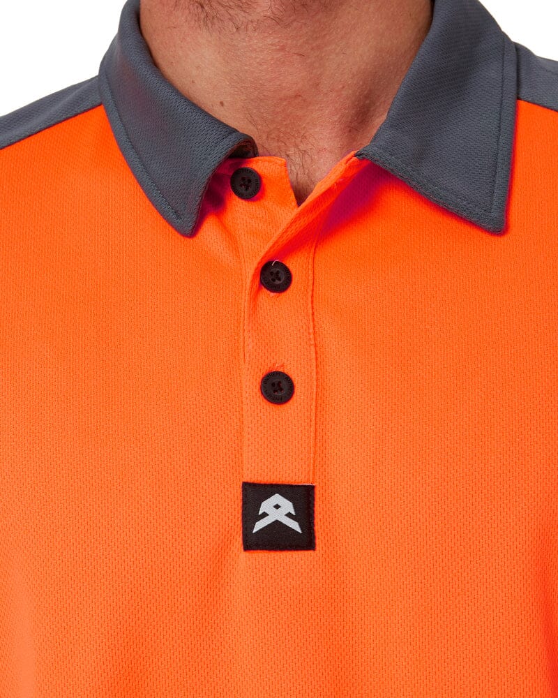 Hi Flow Performance Polo LS - Hi Vis Orange