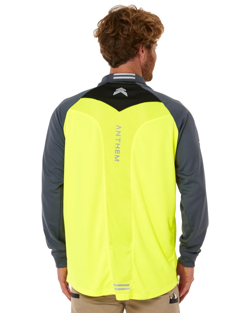 Hi Flow Performance Polo LS - Hi Vis Yellow