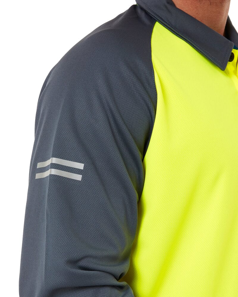 Hi Flow Performance Polo LS - Hi Vis Yellow