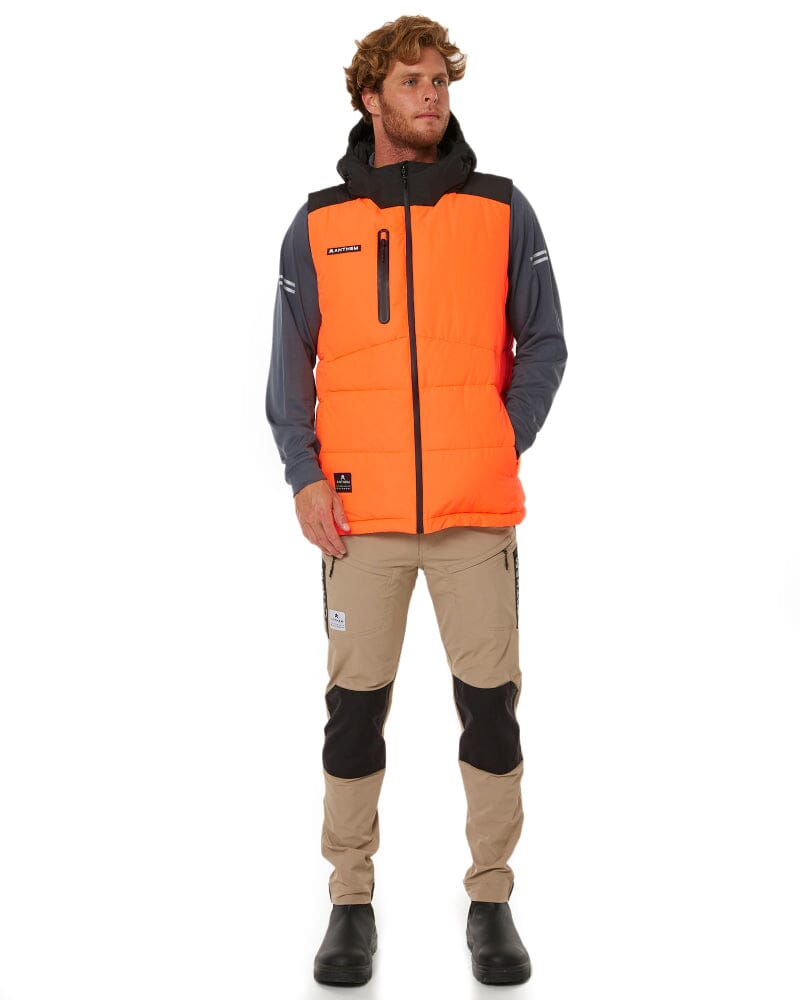 Hi Vis Puffer Vest - Orange