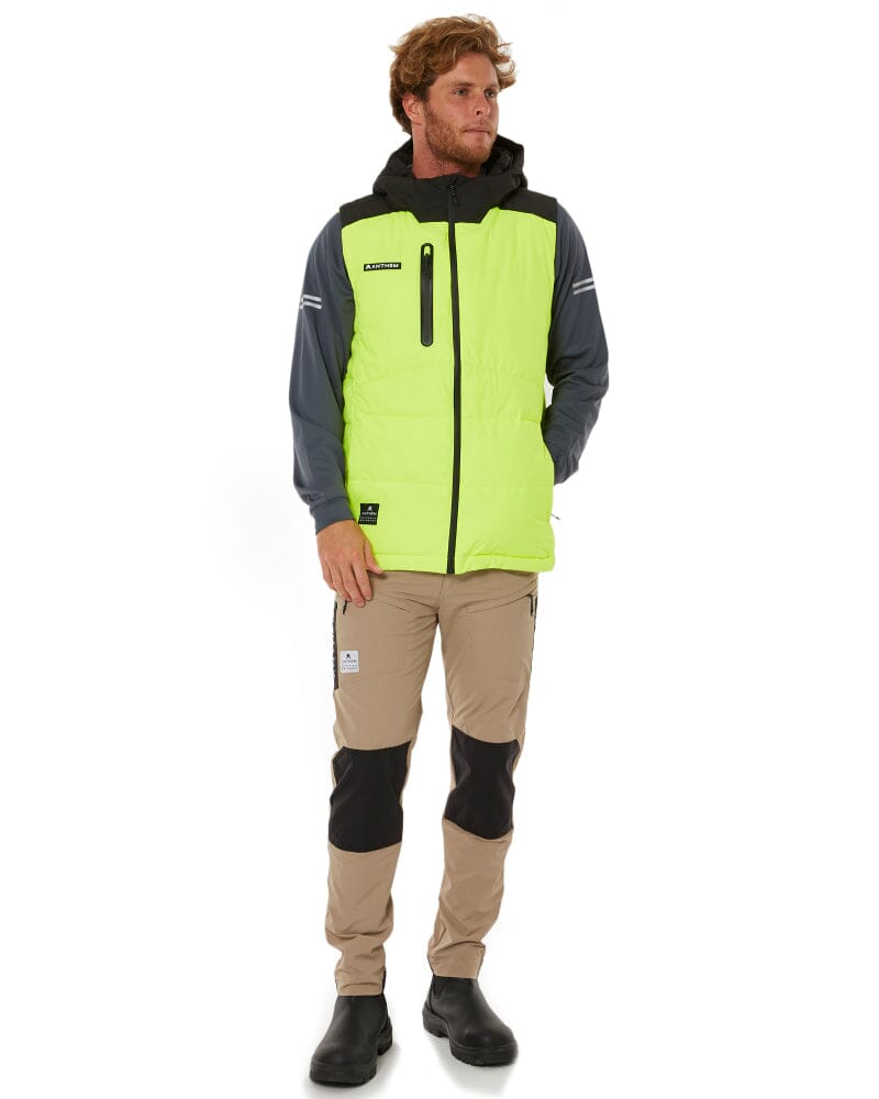 Hi Vis Puffer Vest - Yellow