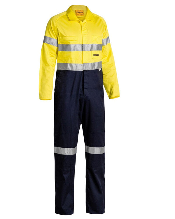 Taped Hi Vis Lightweight Coverall * - Yellow/Navy