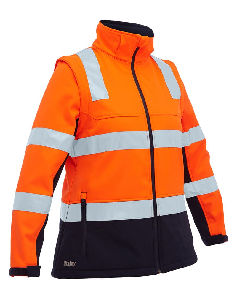 Ladies softshell hi vis jacket best sale