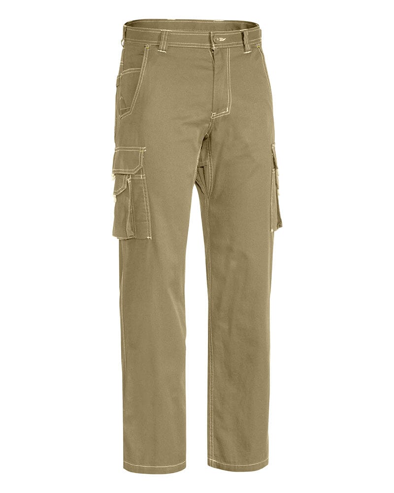 Bisley 11 Pocket Mens Cool Lightweight Cargo Pants - Khaki | Buy Online