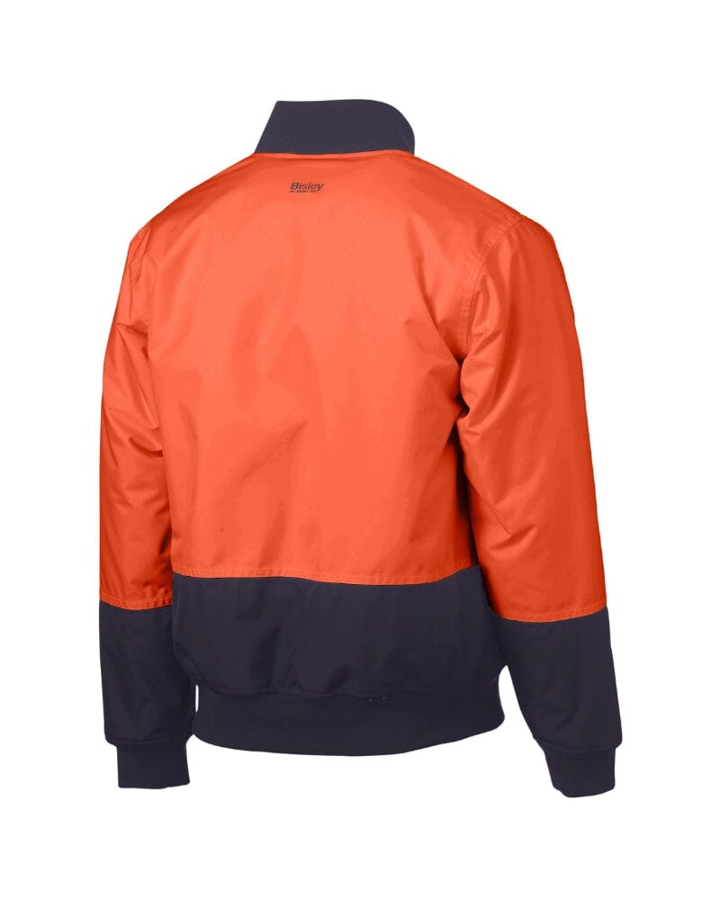 Hi Vis Bomber Jacket - Orange/Navy