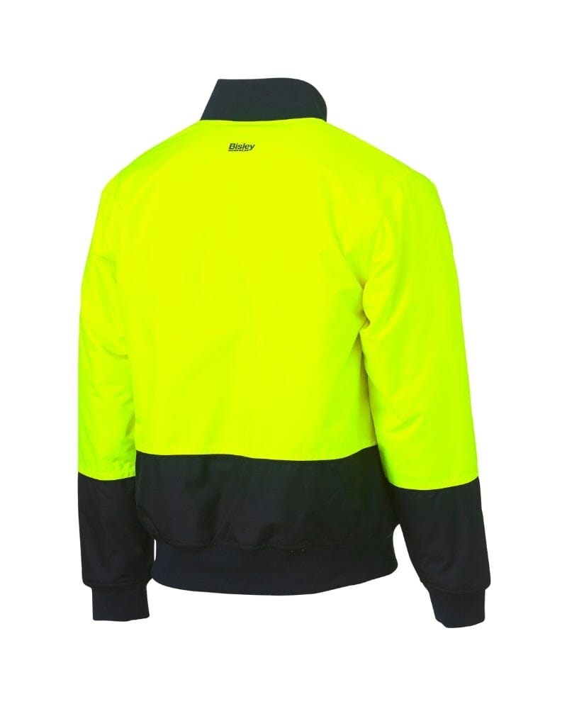 Hi Vis Bomber Jacket - Yellow/Navy