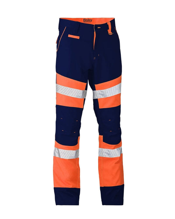 Taped Biomotion Two Tone Pants * - Orange/Navy