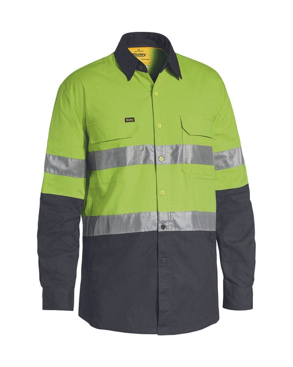 X Airflow Taped Hi Vis LS Ripstop Shirt * - Lime/Charcoal