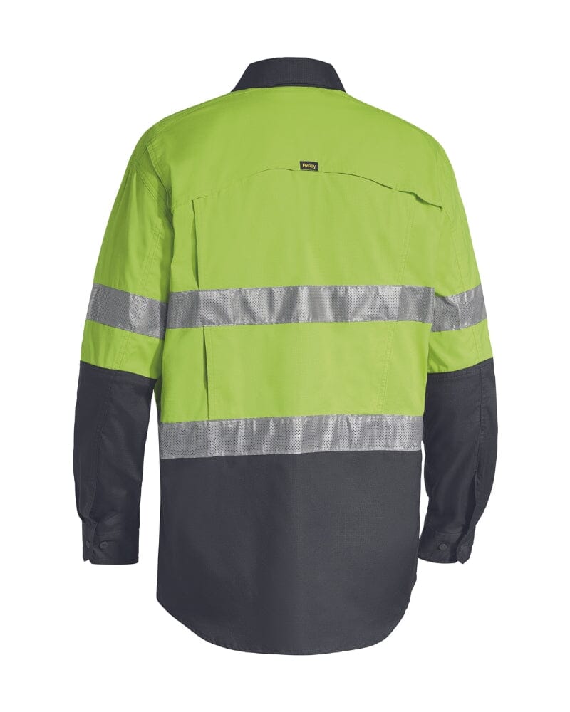 X Airflow Taped Hi Vis LS Ripstop Shirt * - Lime/Charcoal