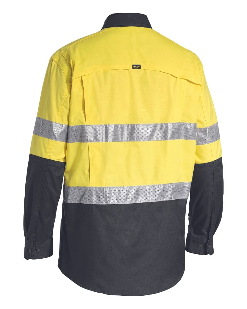 X Airflow Taped Hi Vis LS Ripstop Shirt * - Yellow/Charcoal