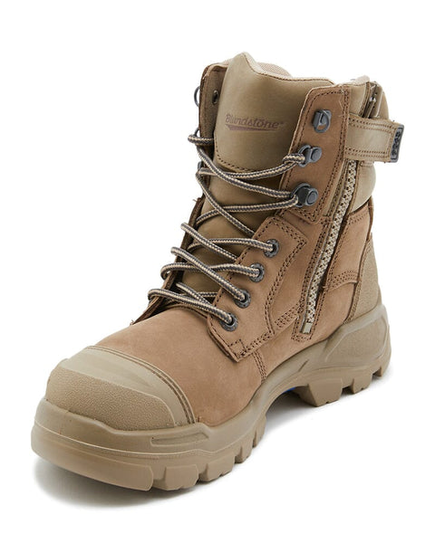 Blundstone RotoFlex 9063 Zip Side Safety Boot Stone Buy Online