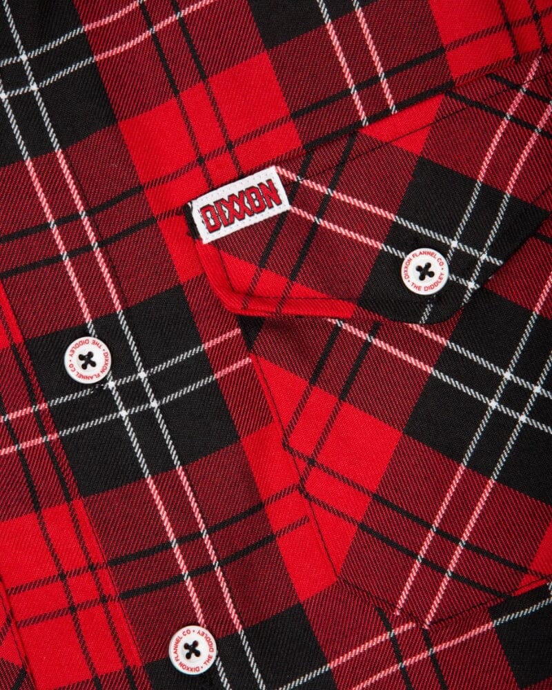 The Diddley Flannel - Red/Black/White