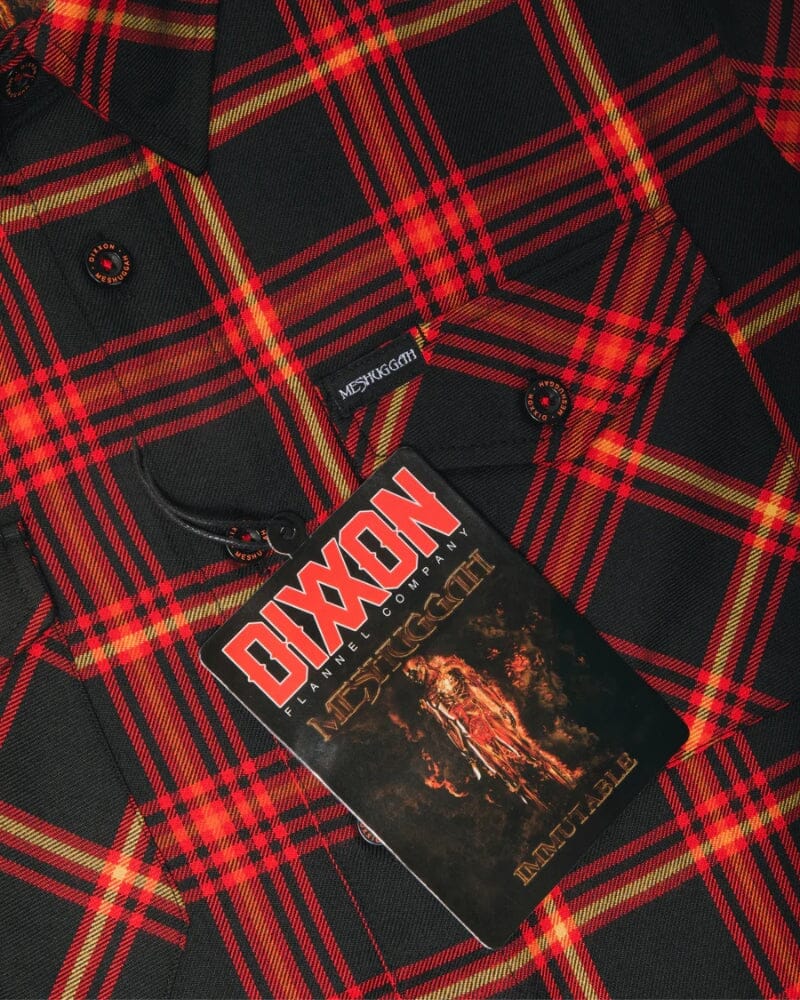 Meshuggah Immutable Flannel - Red/Black/Yellow