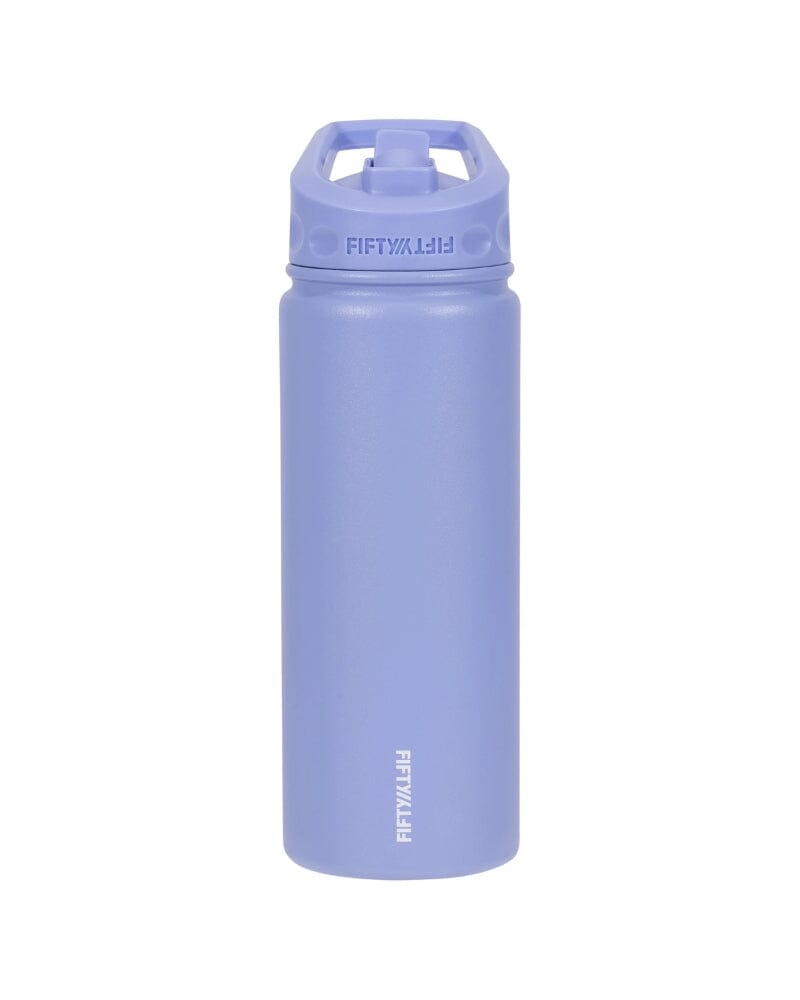 1L Bottle With Strawcap Lid - Periwinkle