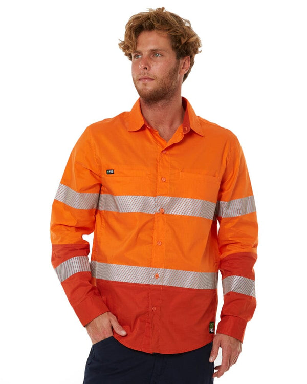 LSH-2T Long Sleeve Taped Shirt - Orange