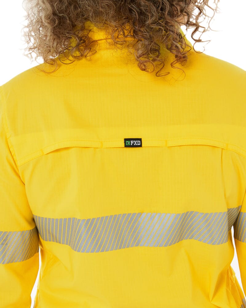 LSH-2WT Womens Long Sleeve Taped Shirt - Yellow