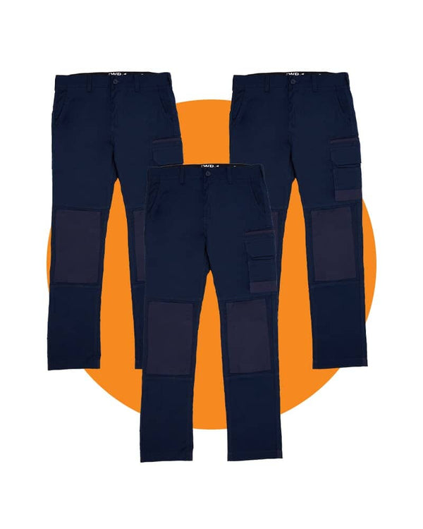 Tradies WP-1 Cargo Pants Value Pack - Navy