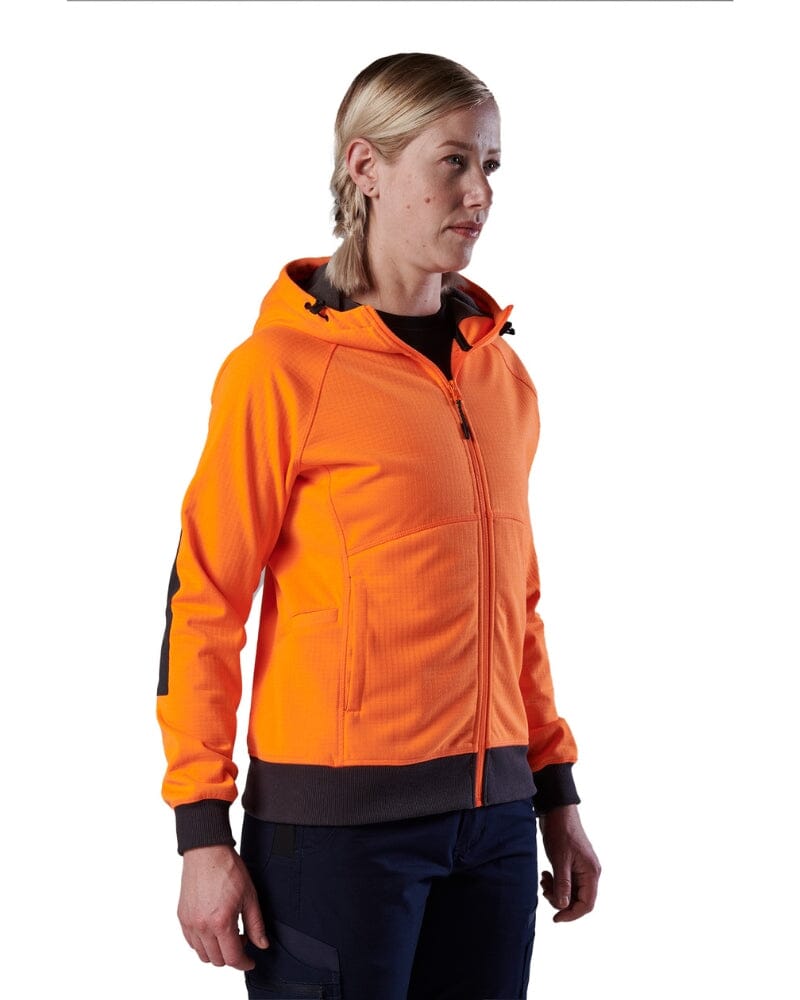 WF-3W Womens Hi Vis Zip Hoodie - Orange