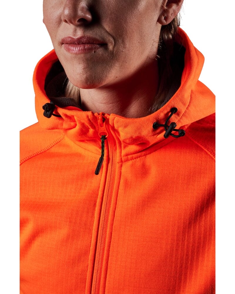 WF-3W Womens Hi Vis Zip Hoodie - Orange