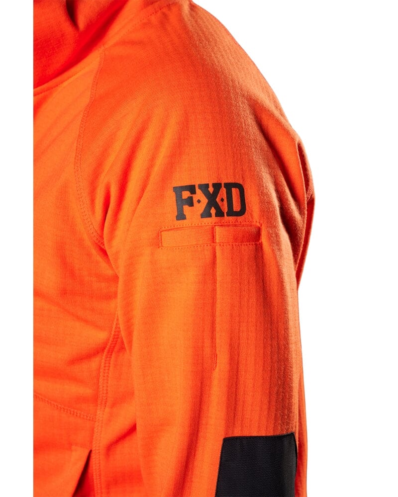 WF-3W Womens Hi Vis Zip Hoodie - Orange