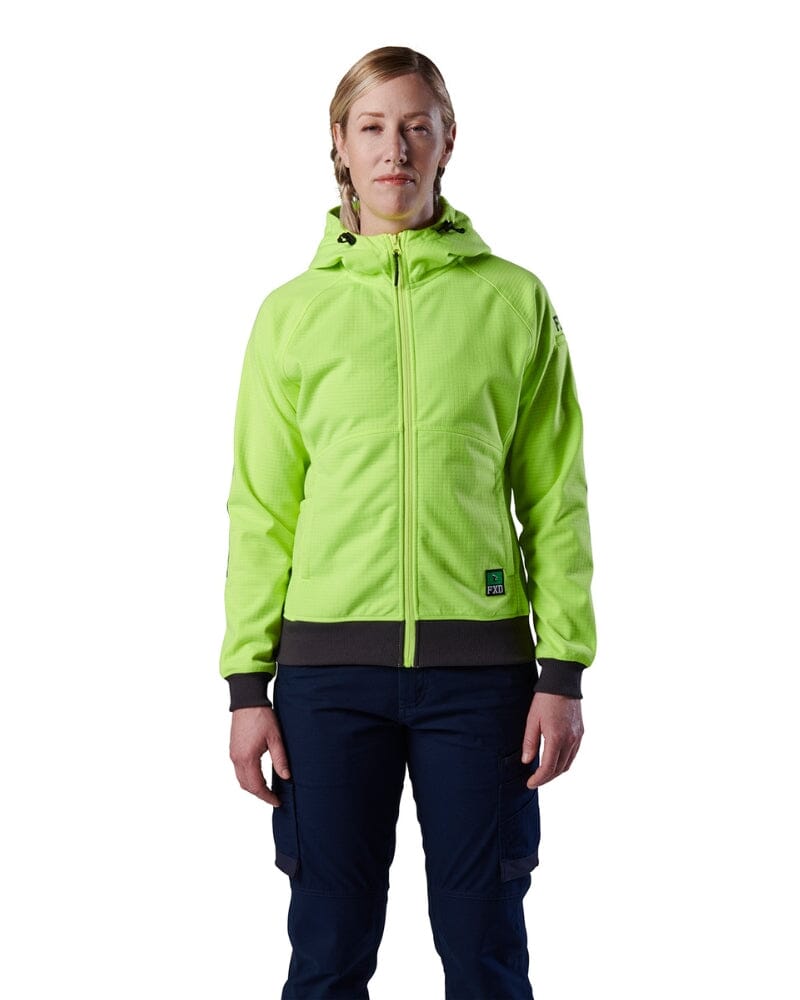 WF-3W Womens Hi Vis Zip Hoodie - Yellow