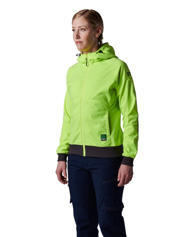 WF-3W Womens Hi Vis Zip Hoodie - Yellow