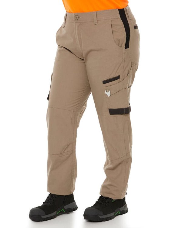 WP-7W Womens Stretch Ripstop Work Pant - Khaki