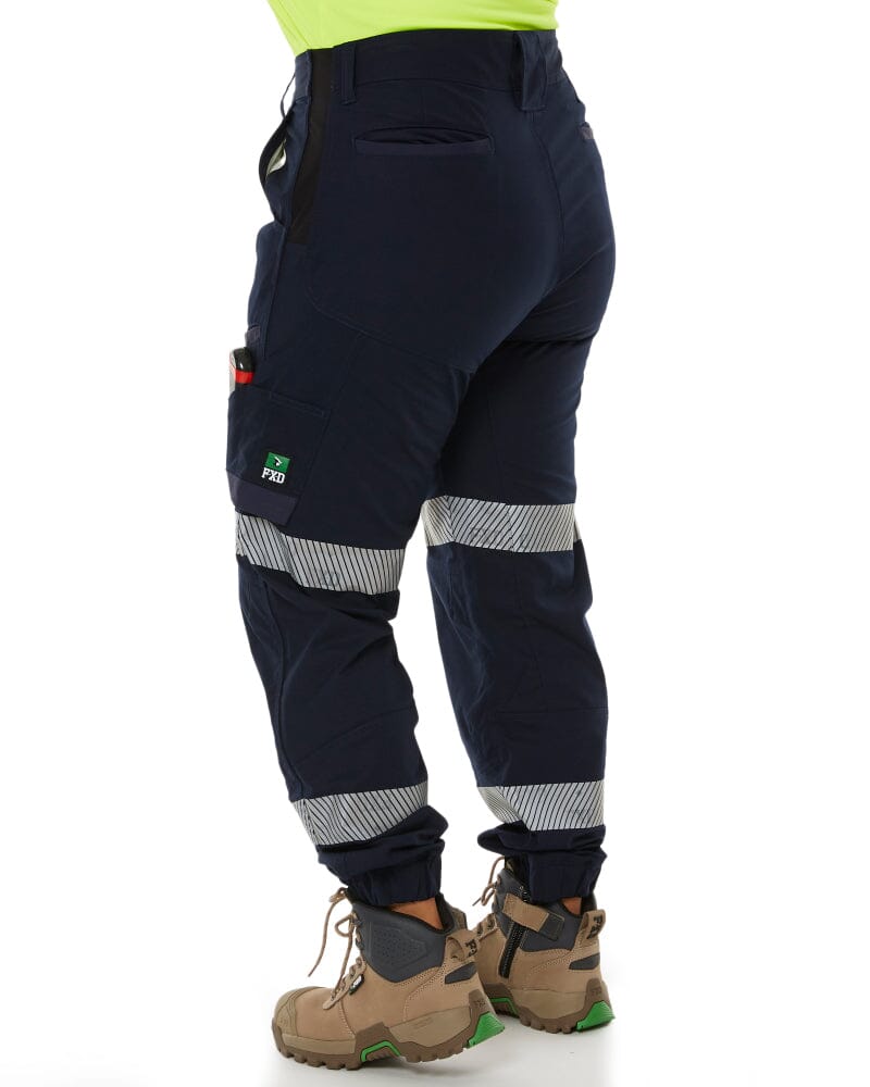 WP-8WT Womens Stretch Ripstop Cuffed Taped Work Pant - Navy