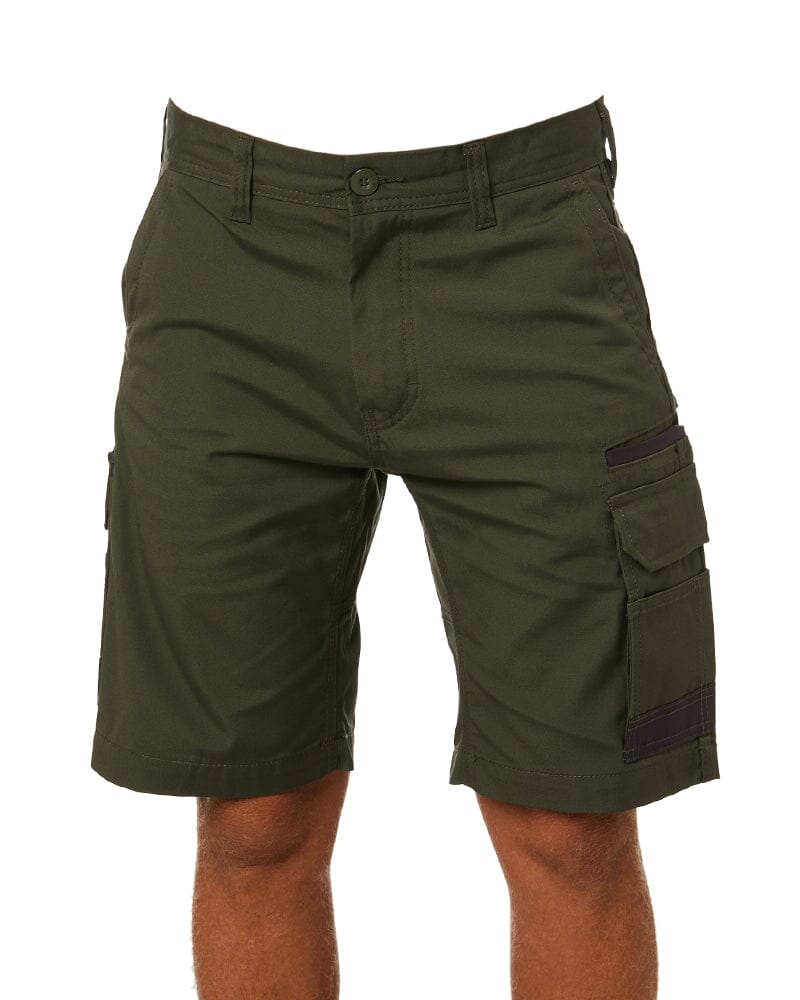 Tradies WS-1 Cargo Work Shorts 2 Value Pack - Green/Green