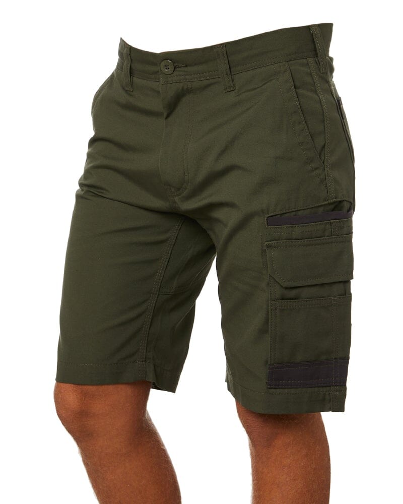 Tradies WS-1 Cargo Work Shorts 2 Value Pack - Green/Green