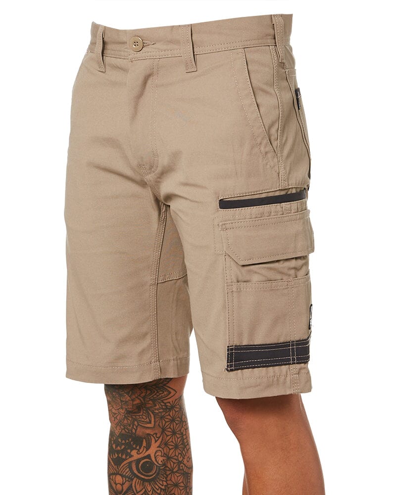 Tradies WS-1 Cargo Work Shorts 2 Value Pack - Khaki/Khaki