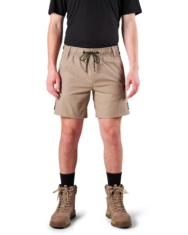 WS-7 Elastic Waist Stretch Utility Short - Khaki