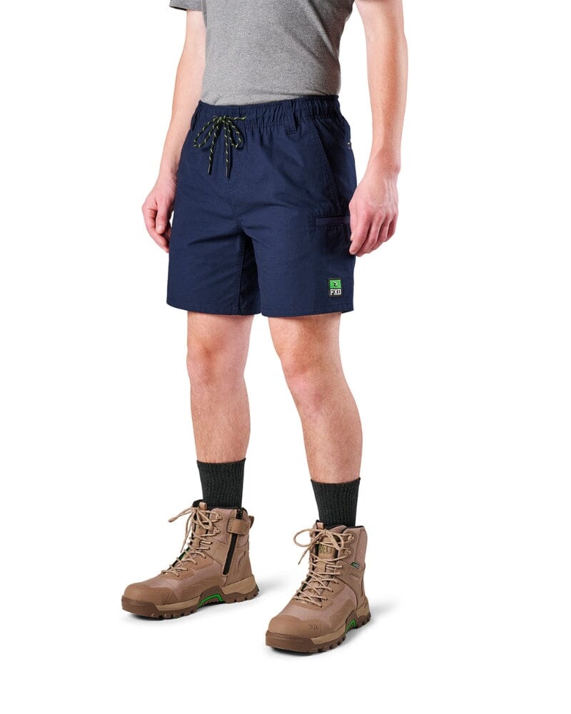 WS-7 Elastic Waist Stretch Utility Short - Navy