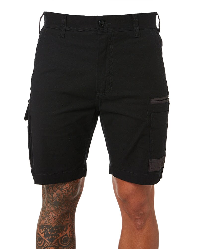 Tradies WS-3 Stretch Work Shorts 2 Value Pack - Black/Black