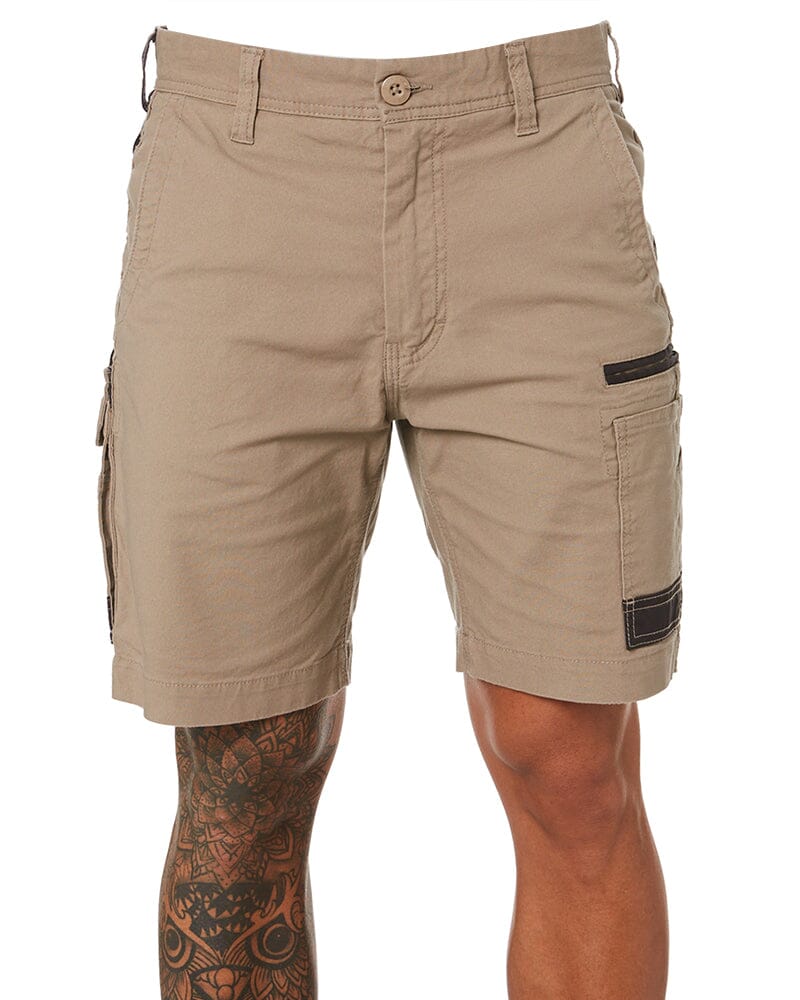 Tradies WS-3 Stretch Work Shorts 2 Value Pack - Khaki/Khaki