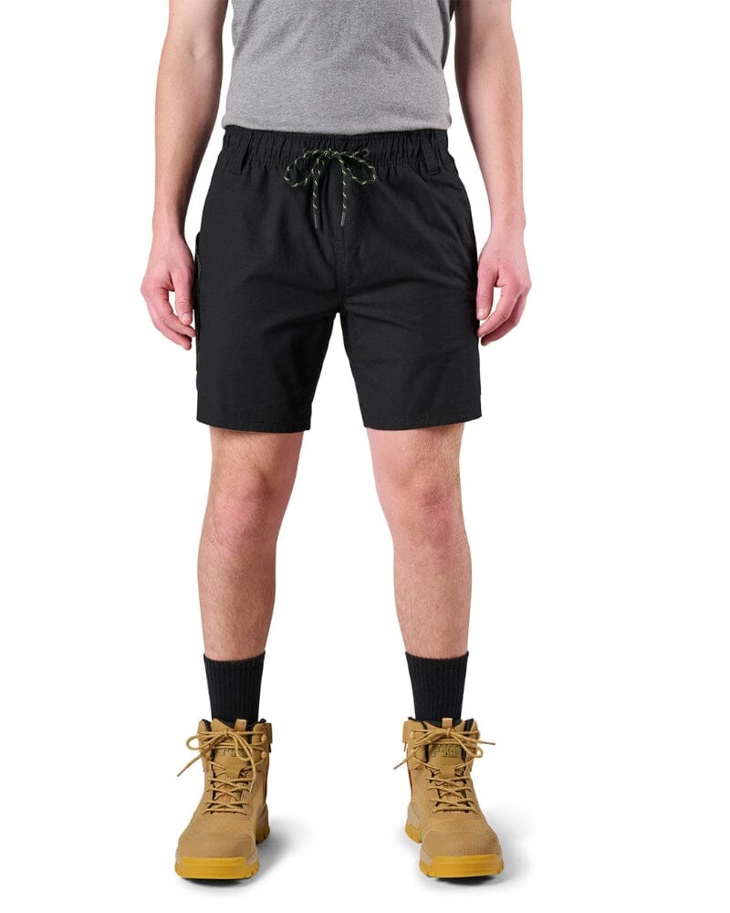 WS-7 Elastic Waist Stretch Utility Short - Black