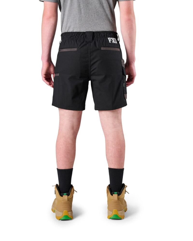 WS-7 Elastic Waist Stretch Utility Short - Black