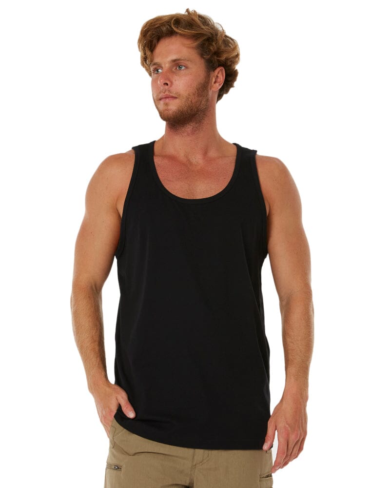 Classic Fit Singlet - Black