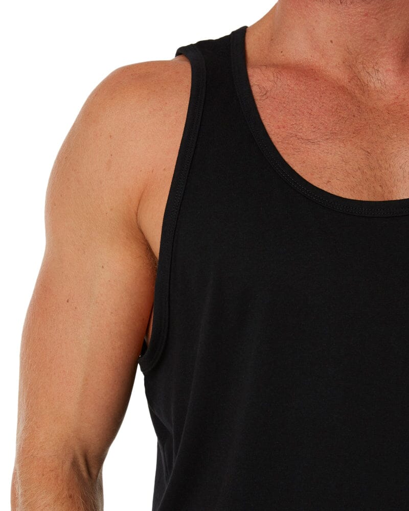 Classic Fit Singlet - Black