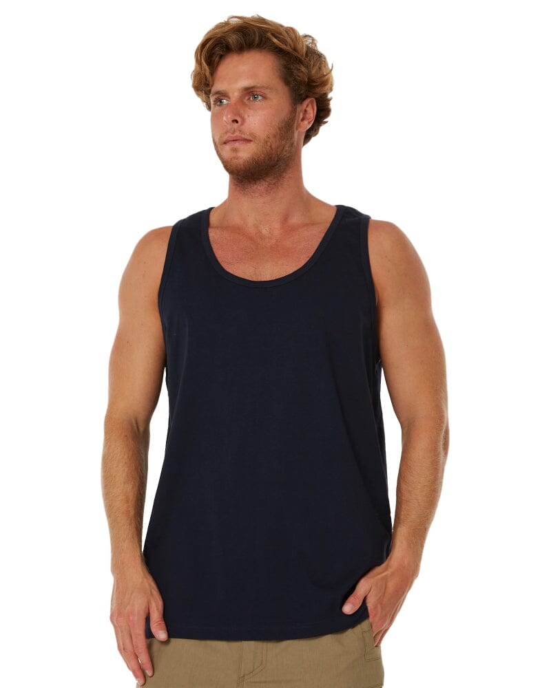 Classic Fit Singlet - Navy